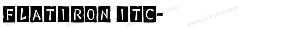 Flatiron ITC字体转换
